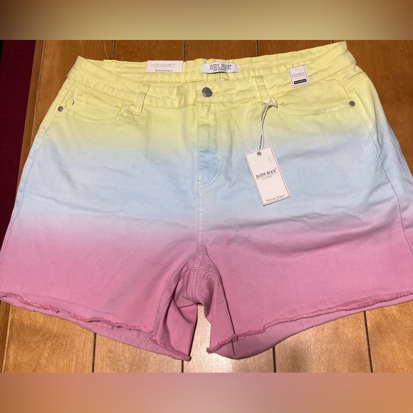 Judy Blue Pants - NWT Women's Judy Blue Size 3XL Ombre Pastel Denim Shorts